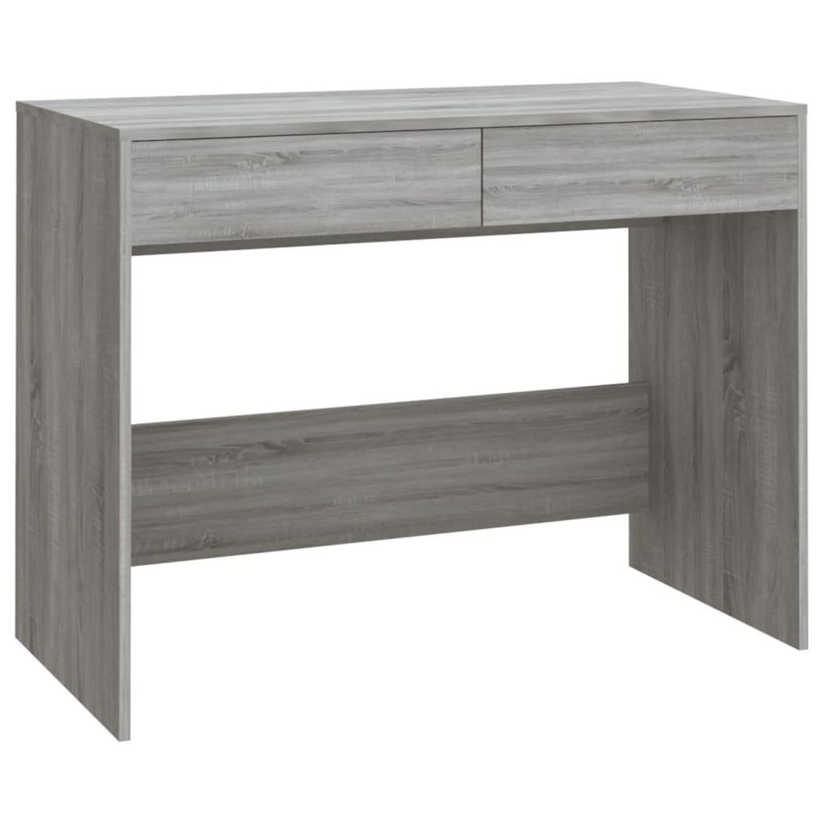 VIDAXL Bureau sonoma gris 101x50x76,5 cm bois d'ingenierie