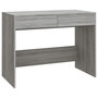 Voir la diapositive 2 : VIDAXL Bureau sonoma gris 101x50x76,5 cm bois d'ingenierie