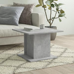 VIDAXL Table basse gris beton 55,5x55,5x40 cm bois d'ingenierie
