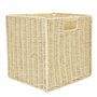 Voir la diapositive 6 : TOILINUX Lot de 4 Cubes de rangement tressés pliables - 30 x 30 cm - Beige