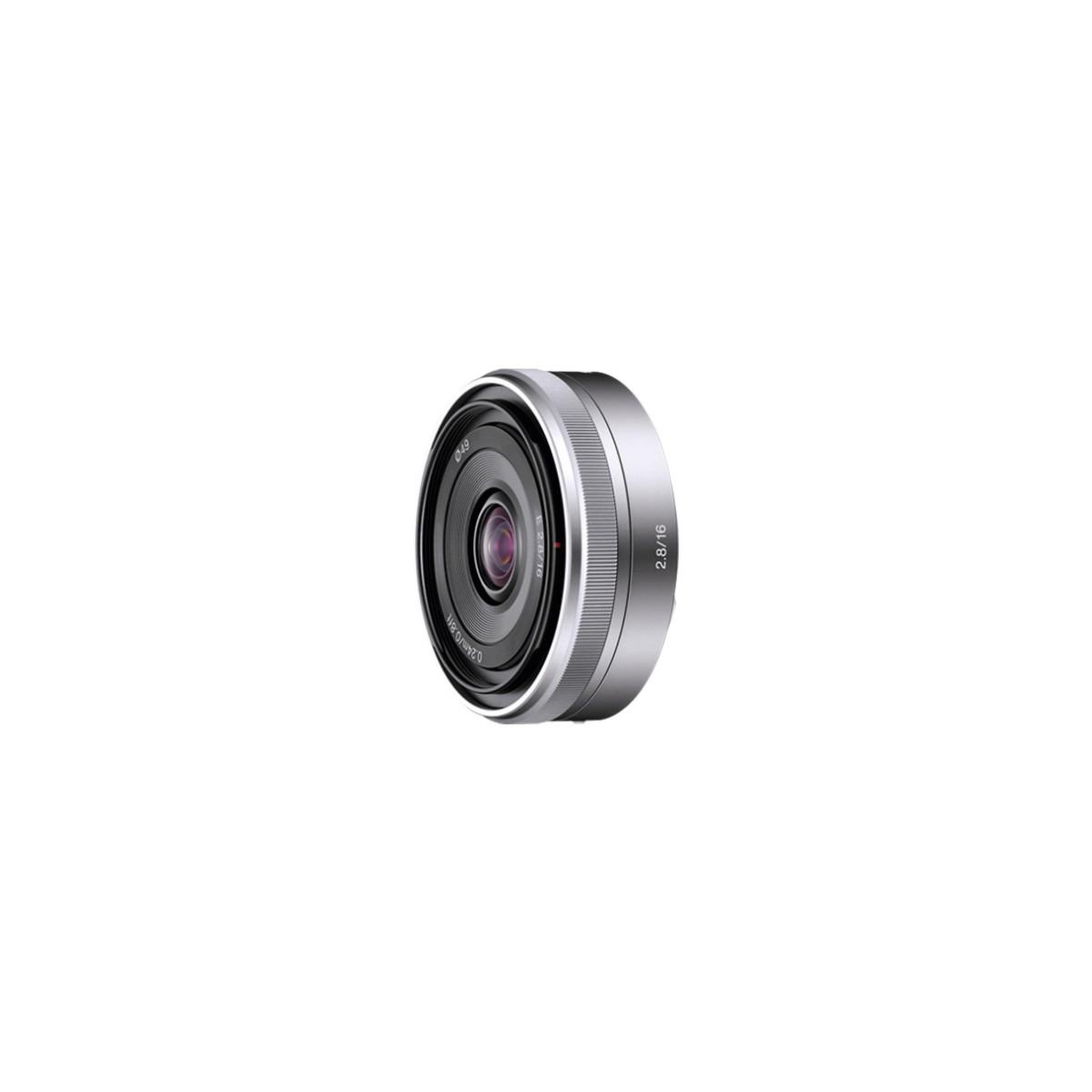 Voir la diapositive 3 : SONY Objectif hybride Sony E 16mm f 2.8 Pancake Silver