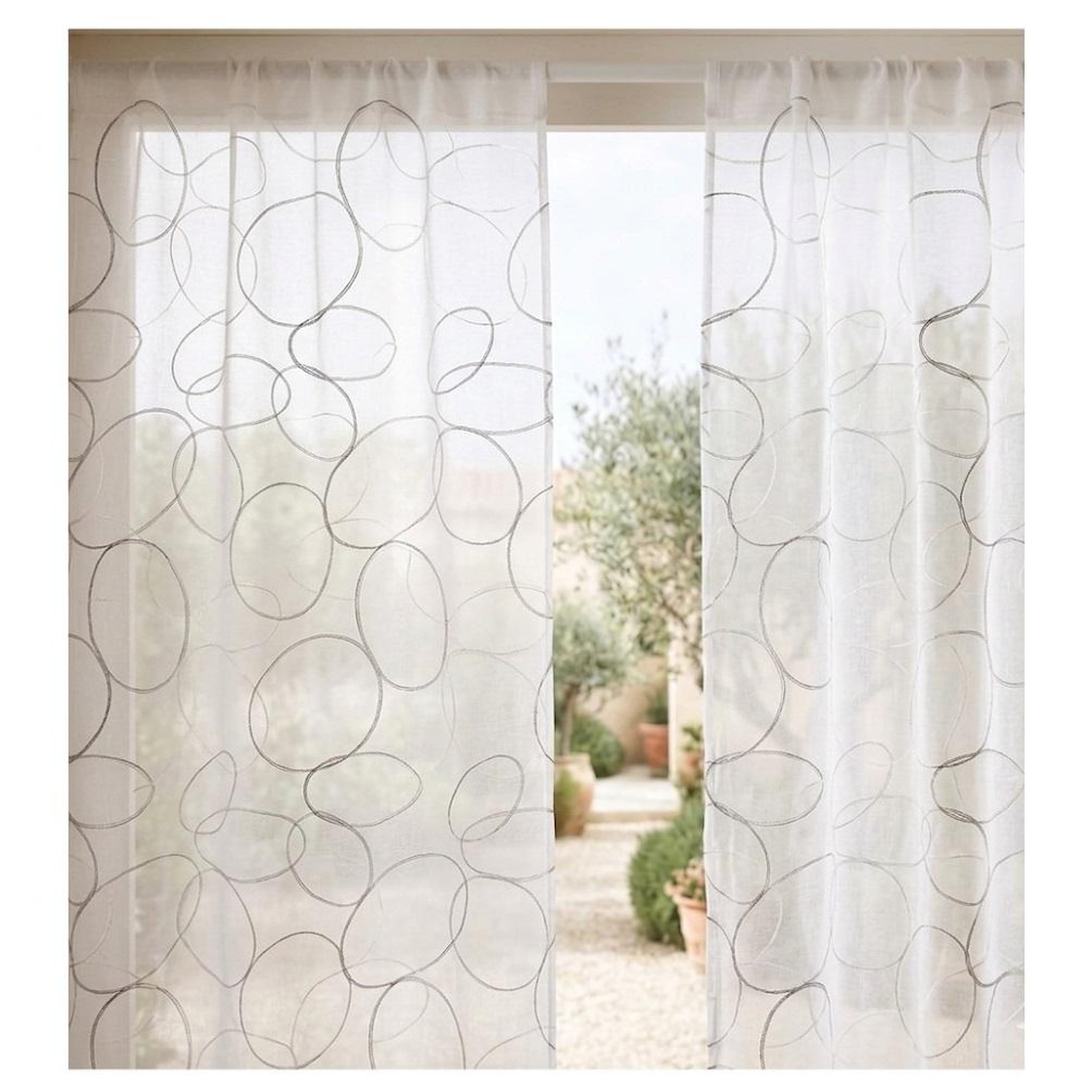 Voir la diapositive 6 : Eden Paire de voilage collection galet