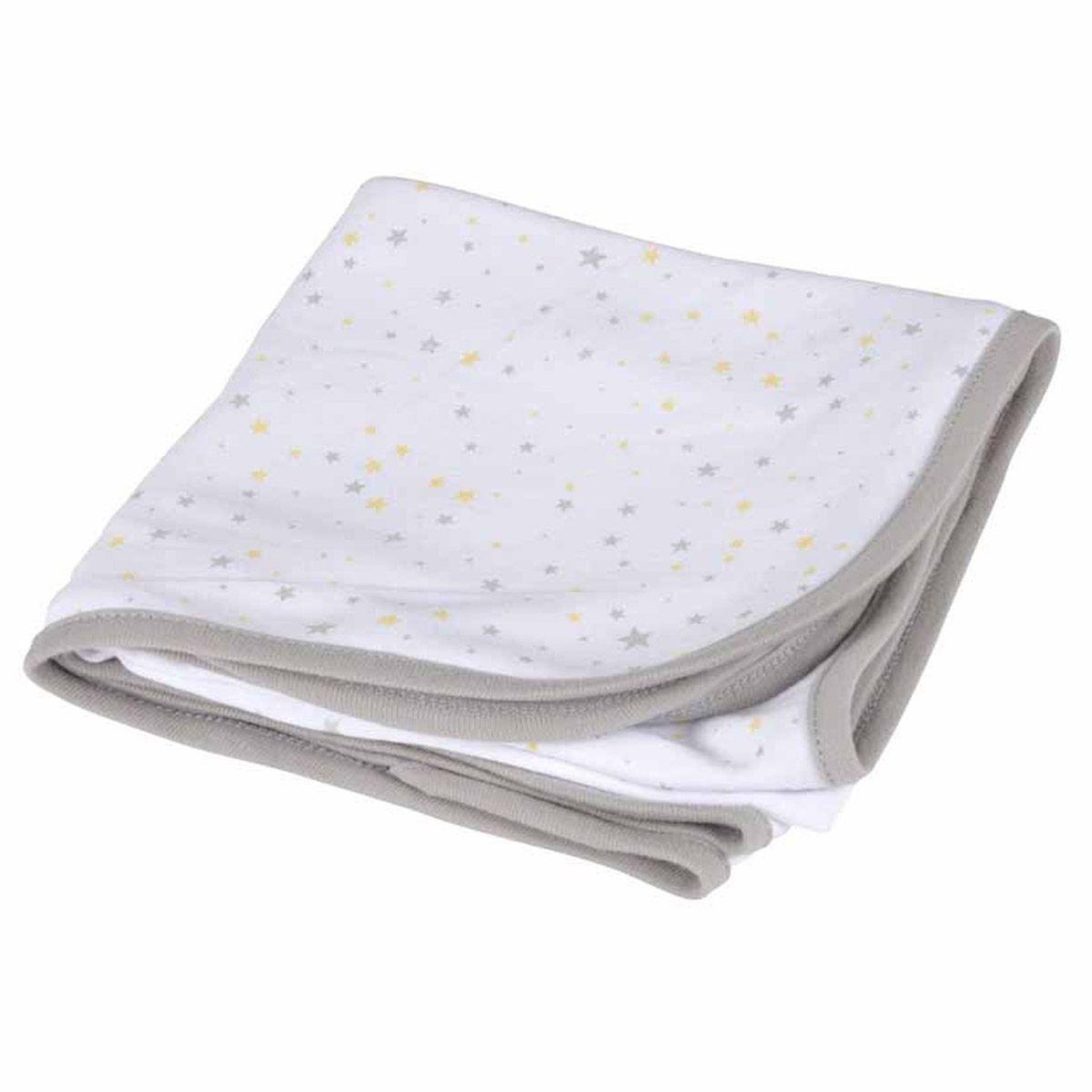 HOMEA Couverture bébé en coton  ciel  75cm gris