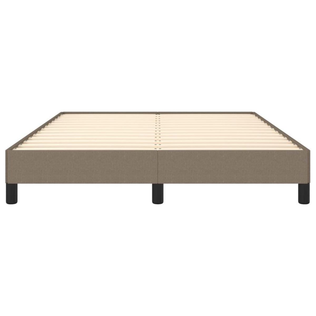 VIDAXL Cadre de lit sans matelas taupe 140x190 cm tissu