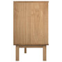 Voir la diapositive 5 : VIDAXL Commode OTTA marron et blanc 111x43x73,5 cm bois de pin massif