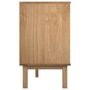 Voir la diapositive 5 : VIDAXL Commode OTTA marron et blanc 111x43x73,5 cm bois de pin massif