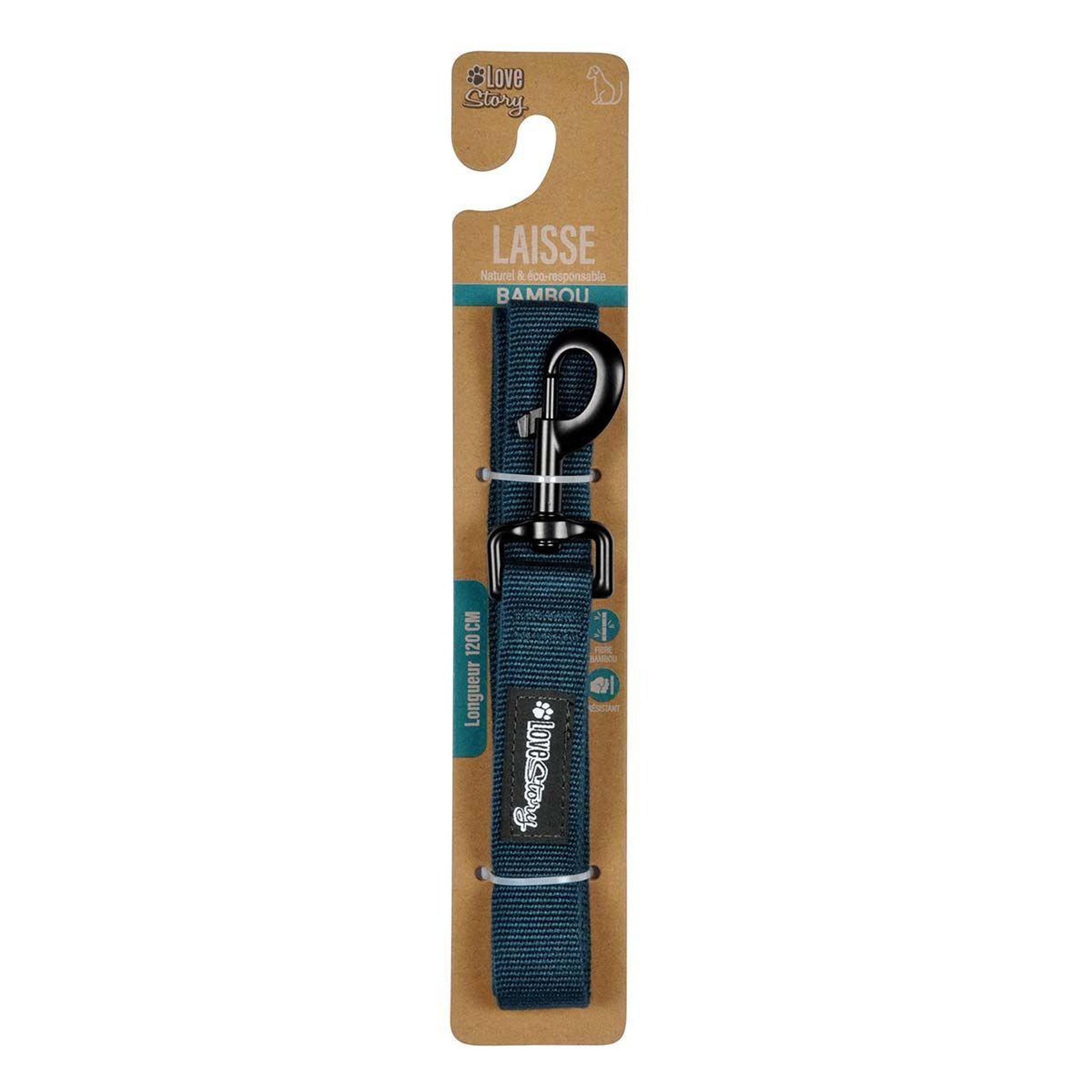Voir la diapositive 2 : LOVE STORY Laisse pour Chien  Bambou  120cm Émeraude