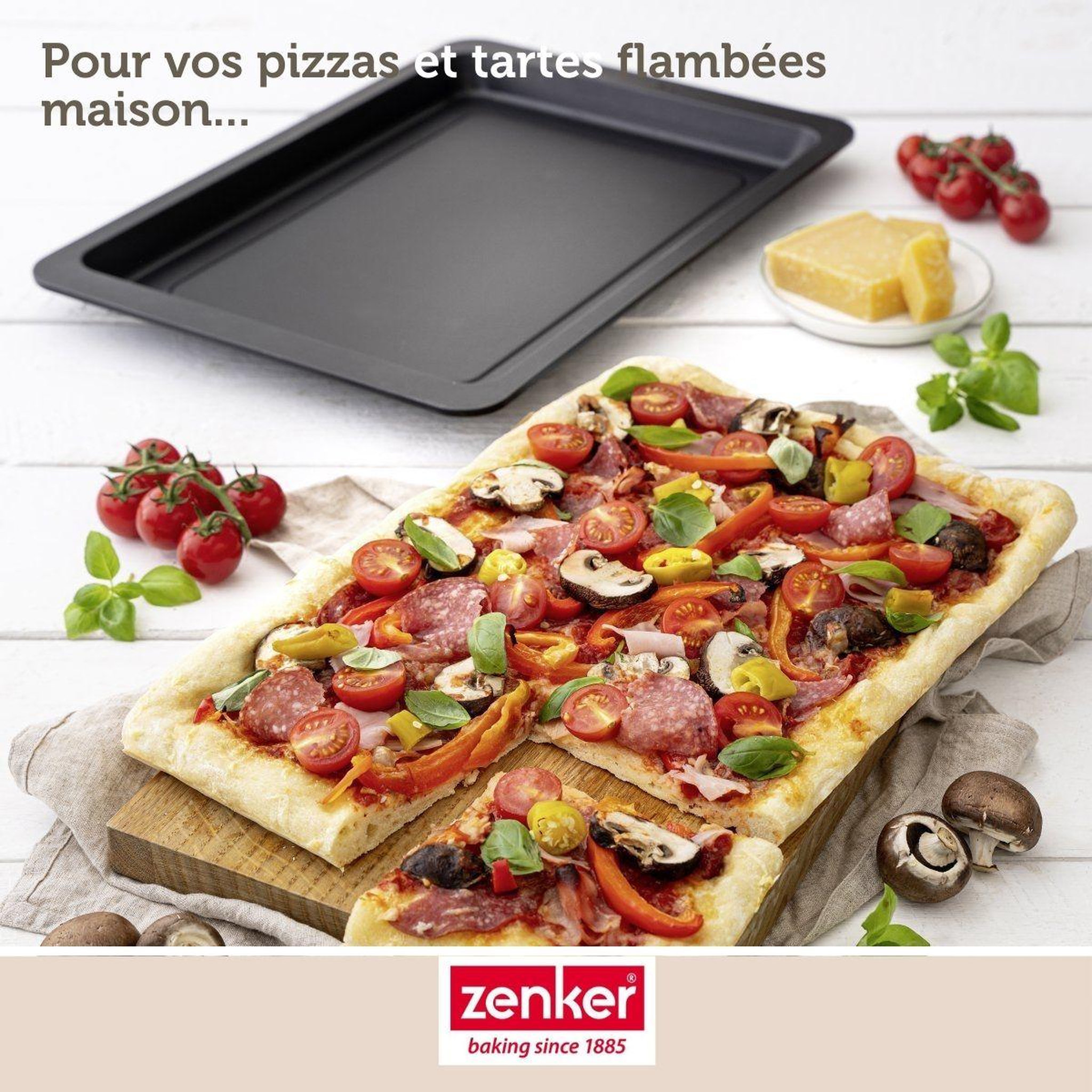 Voir la diapositive 6 : ZENKER Plaque à pizza rectangulaire 42 x 29 cm zenker spécial countries