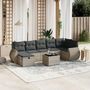 Voir la diapositive 1 : VIDAXL Salon de jardin 8 pcs avec coussins gris clair resine tressee
