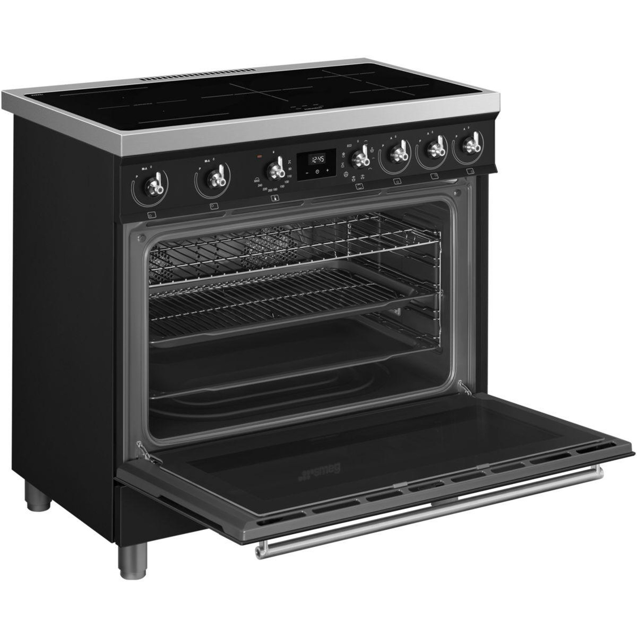 Voir la diapositive 5 : SMEG Piano de cuisson induction c9immb2