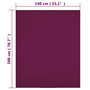 Voir la diapositive 5 : VIDAXL Drap-housse Jersey Bordeaux 140x200 cm Coton