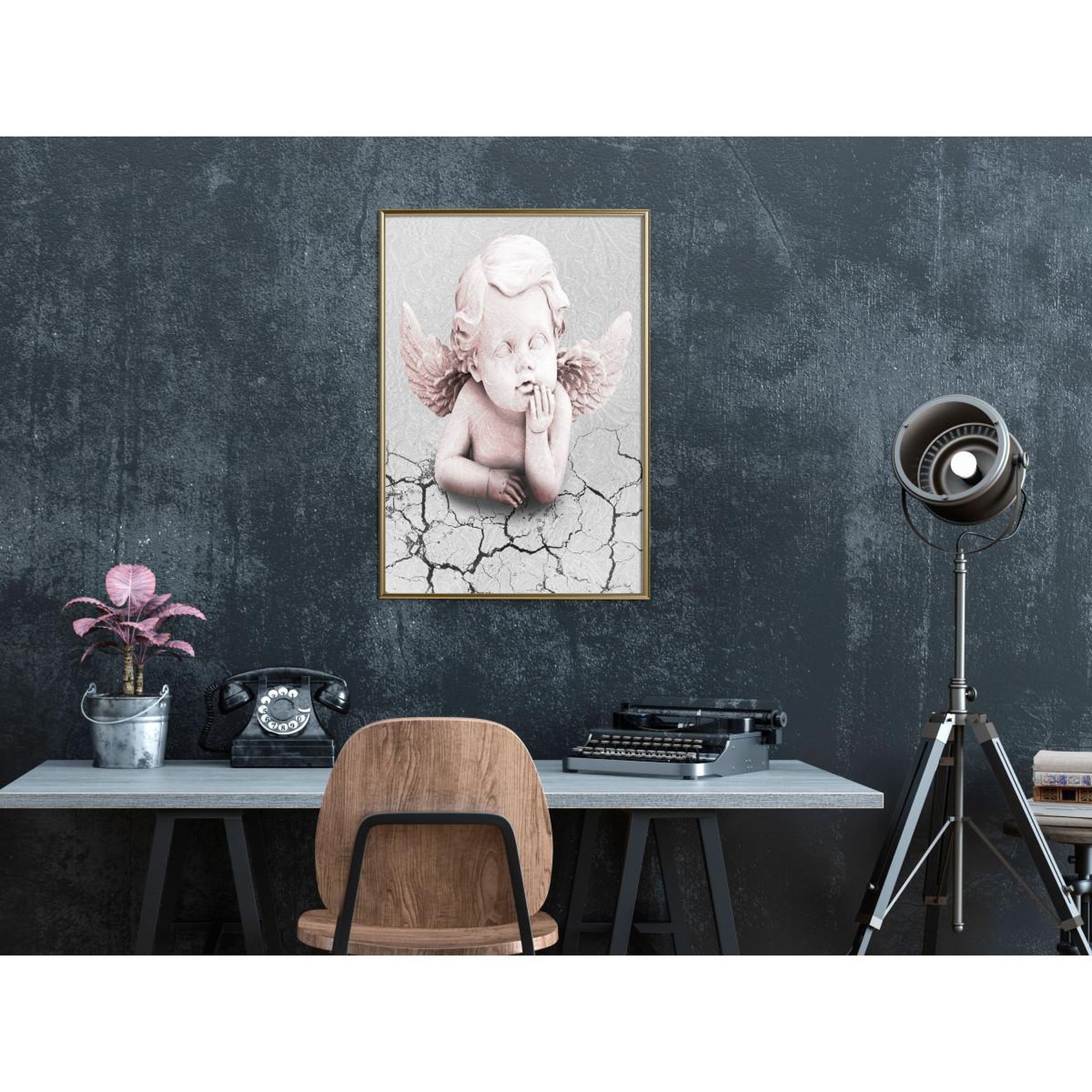 Voir la diapositive 2 : Paris Prix Affiche murale encadrée  cherub