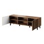 Voir la diapositive 2 : BEST MOBILIER Come - meuble tv - effet bois - 2 portes et 2 niches - 150 cm