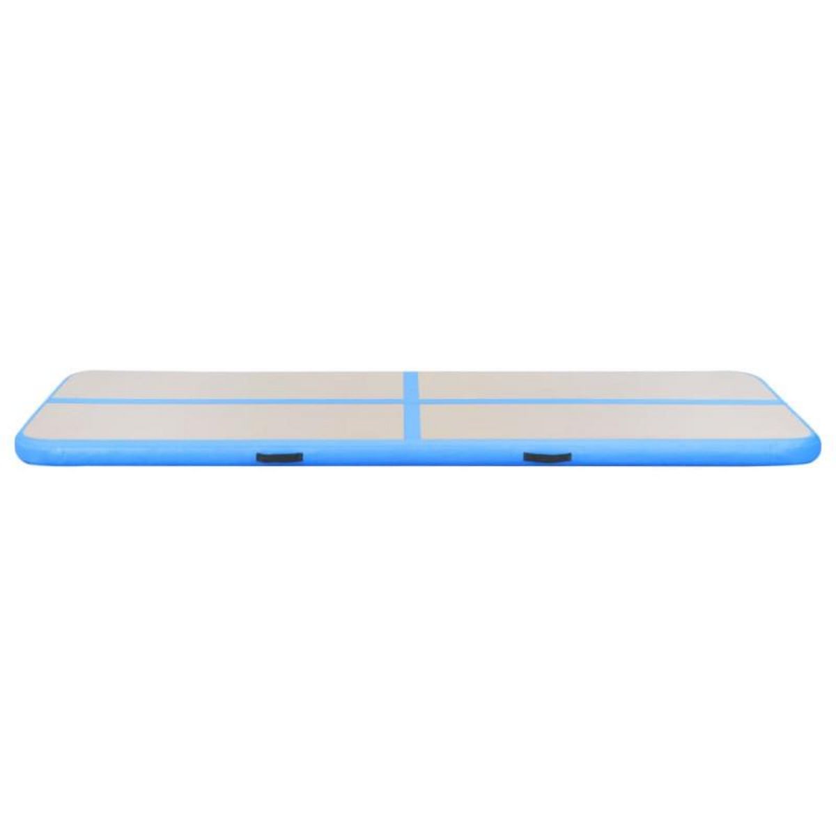 VIDAXL Tapis gonflable de gymnastique avec pompe 400x100x10cm PVC Bleu