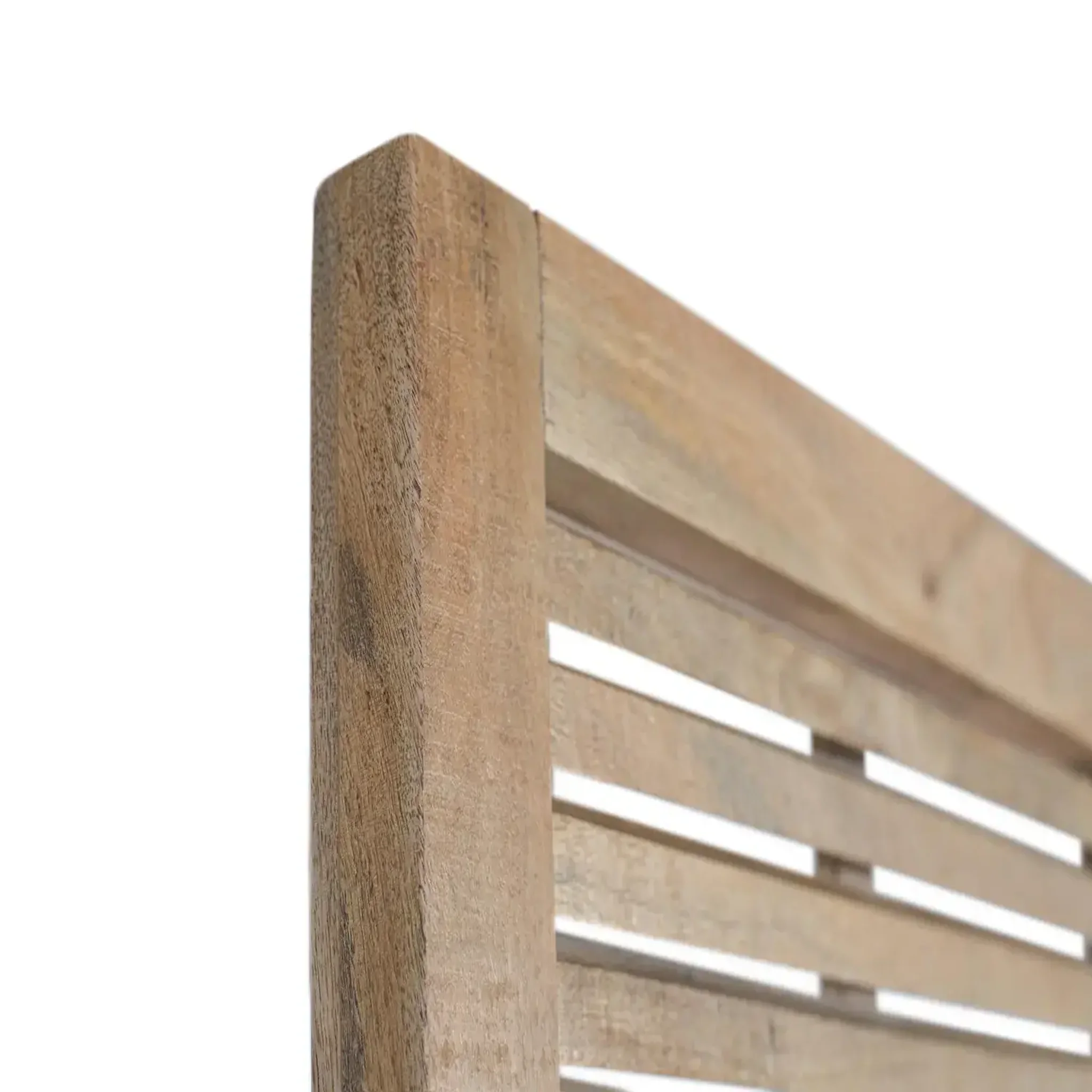 Voir la diapositive 6 : GINER Y COLOMER SL Tête de lit en bois de manguier 104 cm style rustique colonial