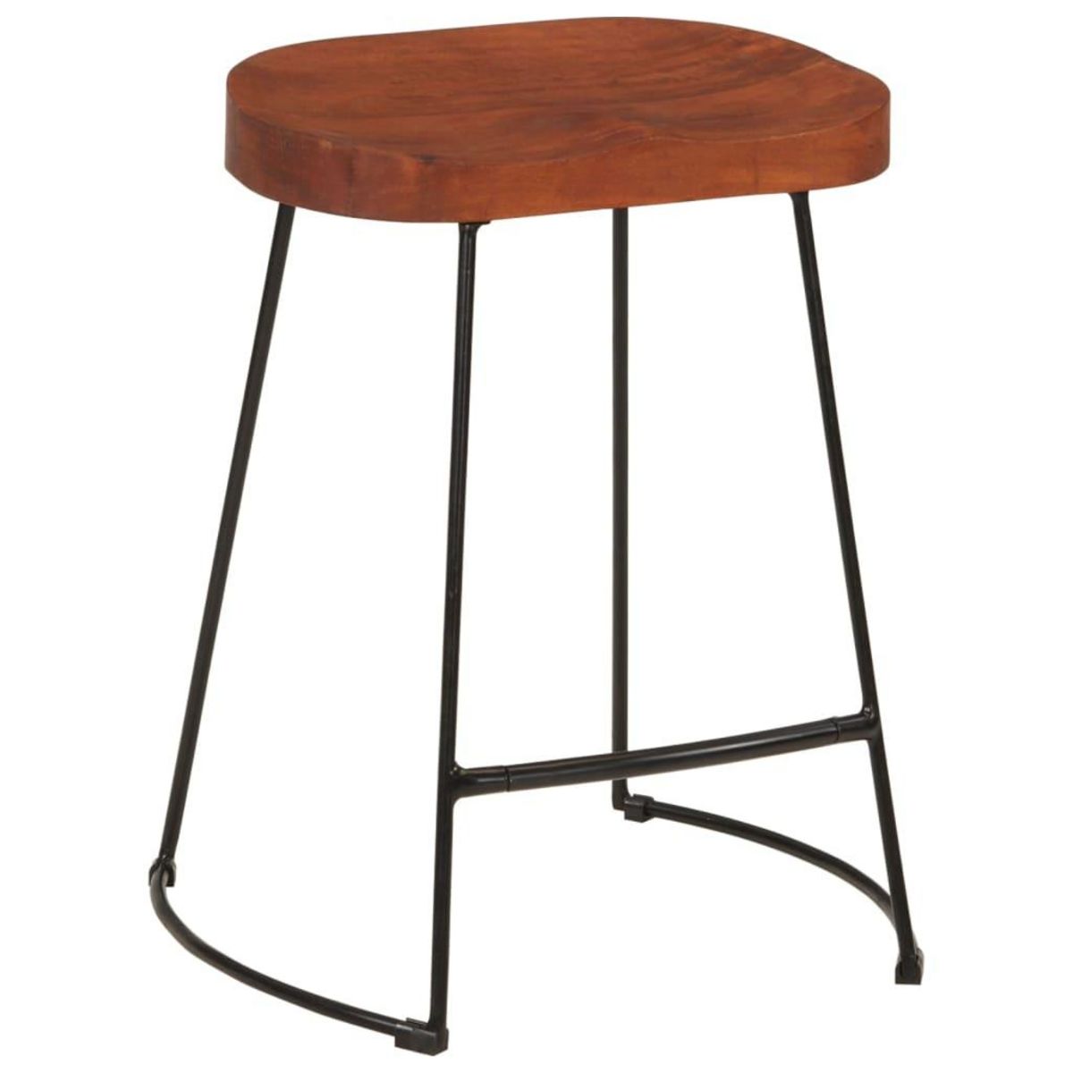 VIDAXL Tabourets de bar Gavin lot de 2 45x38x53cm bois massif manguier