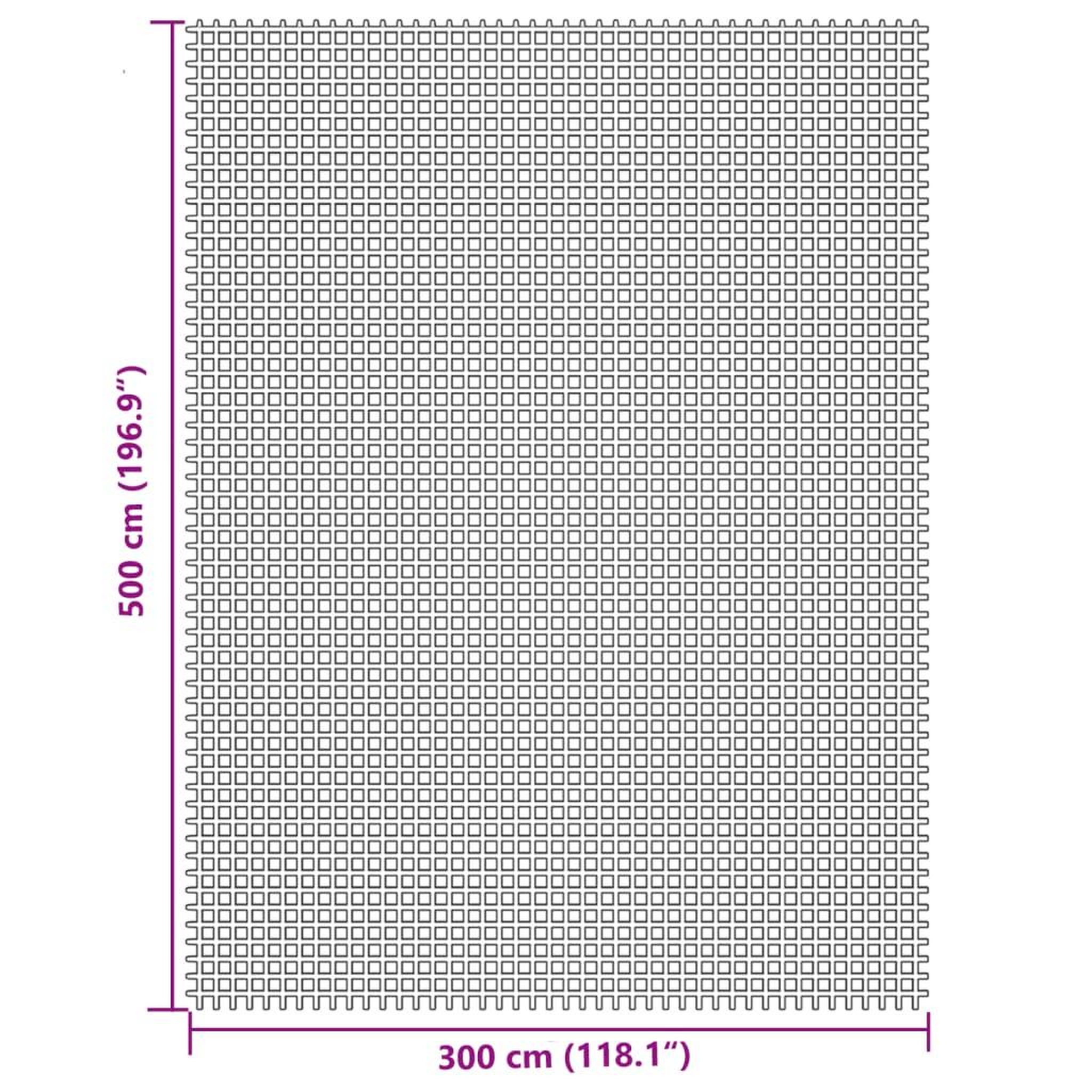 Voir la diapositive 6 : VIDAXL Tapis de tente creme 5x3 m