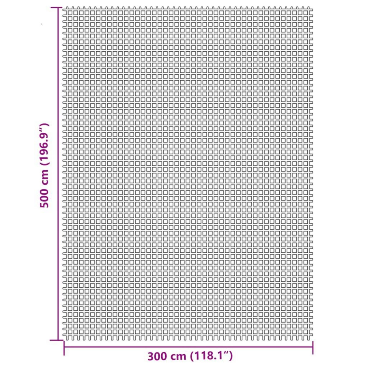VIDAXL Tapis de tente creme 5x3 m