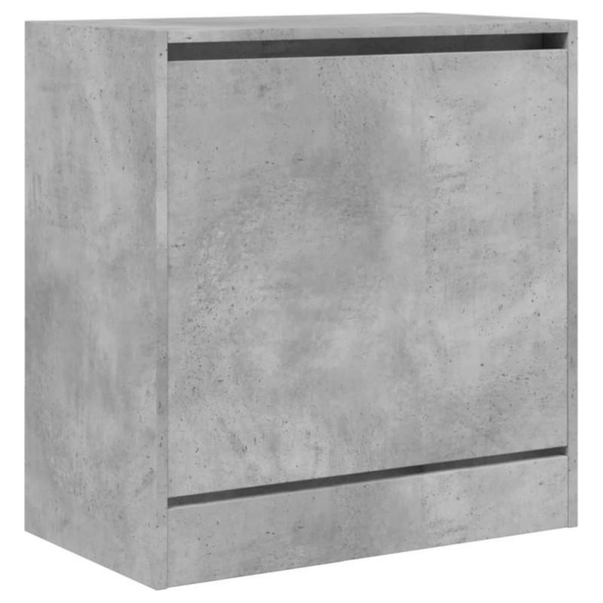 VIDAXL Armoire à chaussures gris béton 60x34x63,5 cm bois d ingénierie