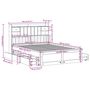 Voir la diapositive 6 : VIDAXL Lit bibliotheque sans matelas blanc 140x190 cm bois pin massif
