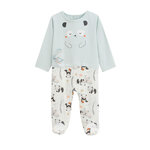 Petit Béguin Pyjama bébé Bento. Coloris disponibles : Vert