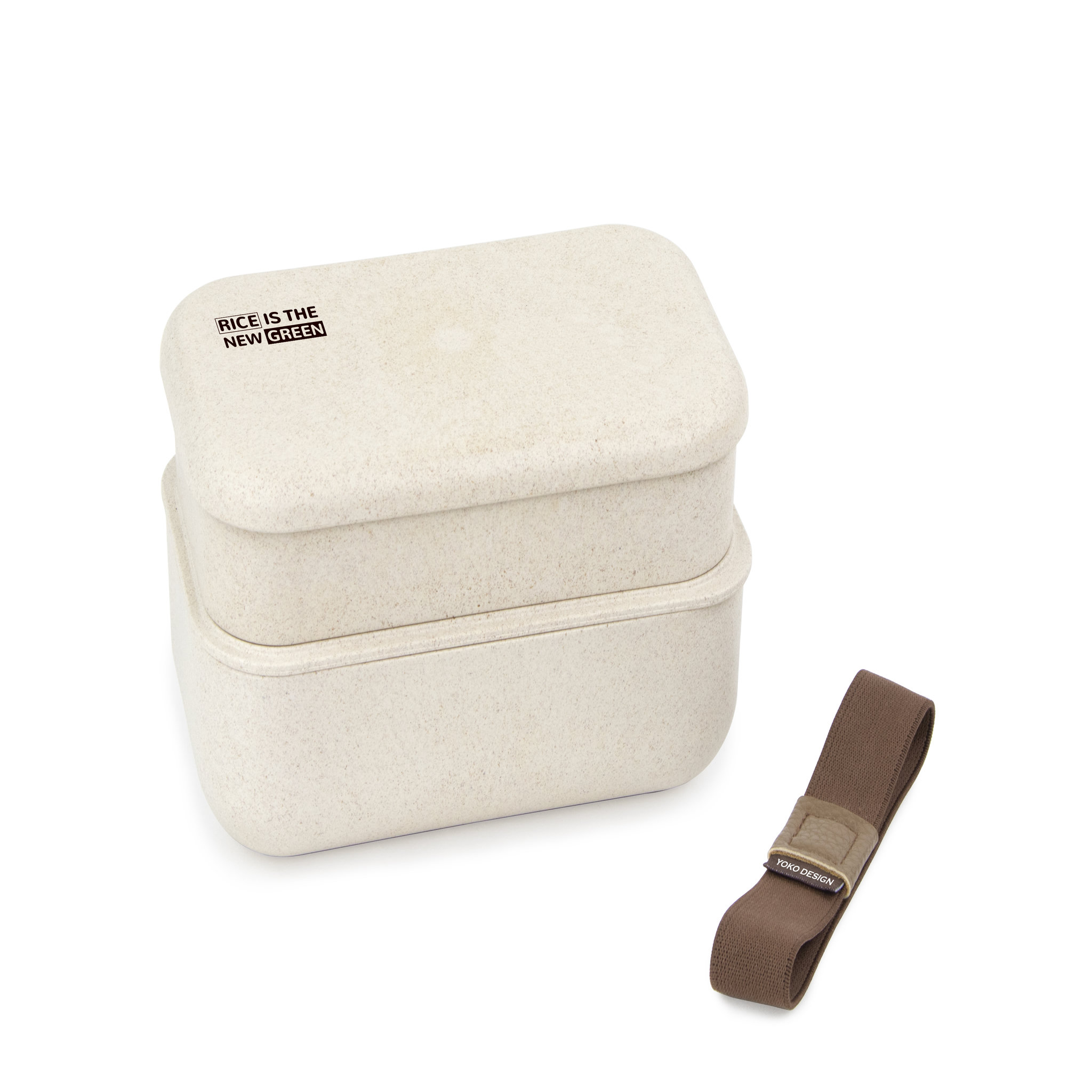 Voir la diapositive 5 : Lunch box 1,2L 2 compartiments en fibre de riz