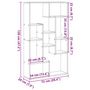 Voir la diapositive 6 : VIDAXL Bibliotheque blanc 72x20x120 cm bois d'ingenierie