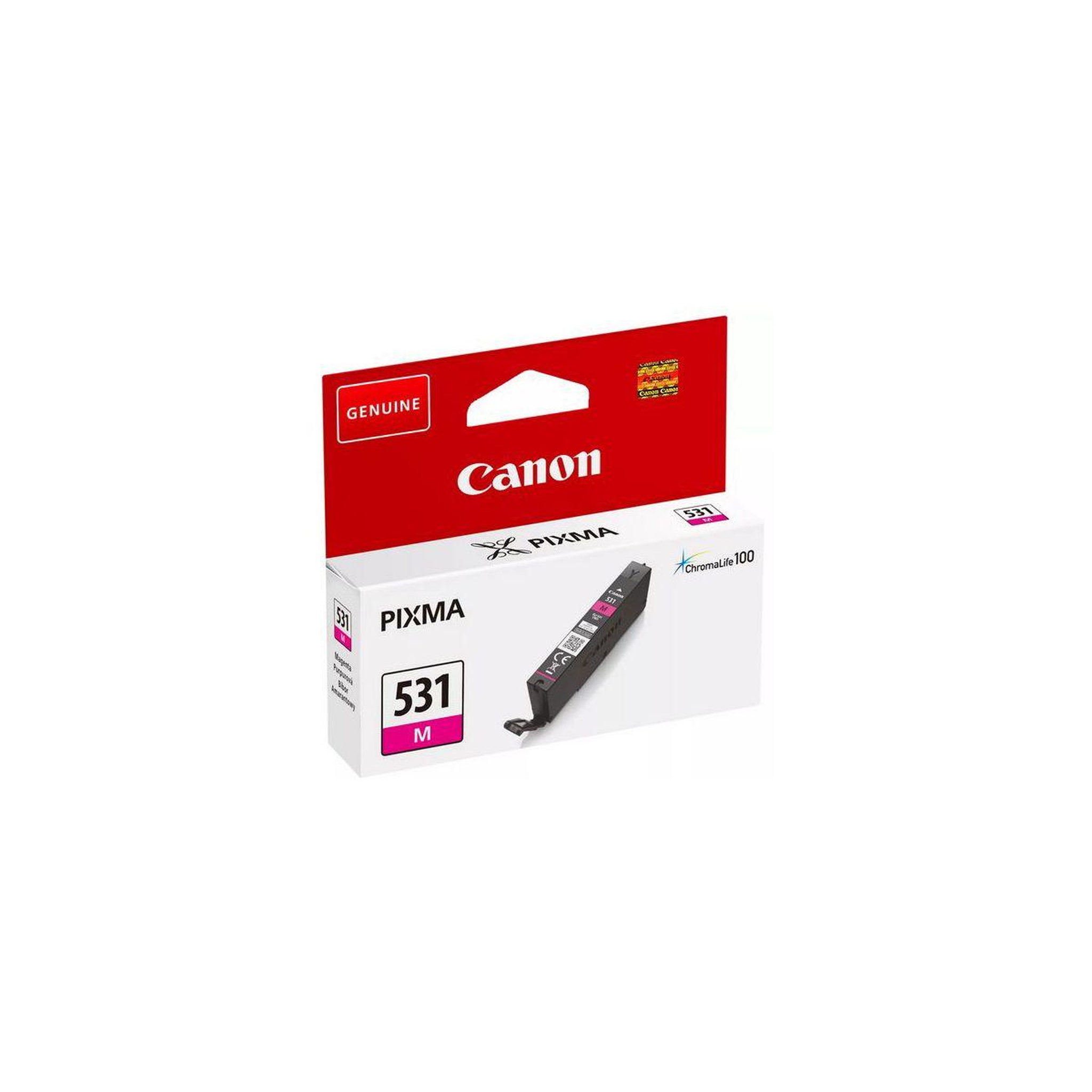 Voir la diapositive 2 : Canon Cartouche d'encre Originale CLI-531 Magenta Standard - 5970C003