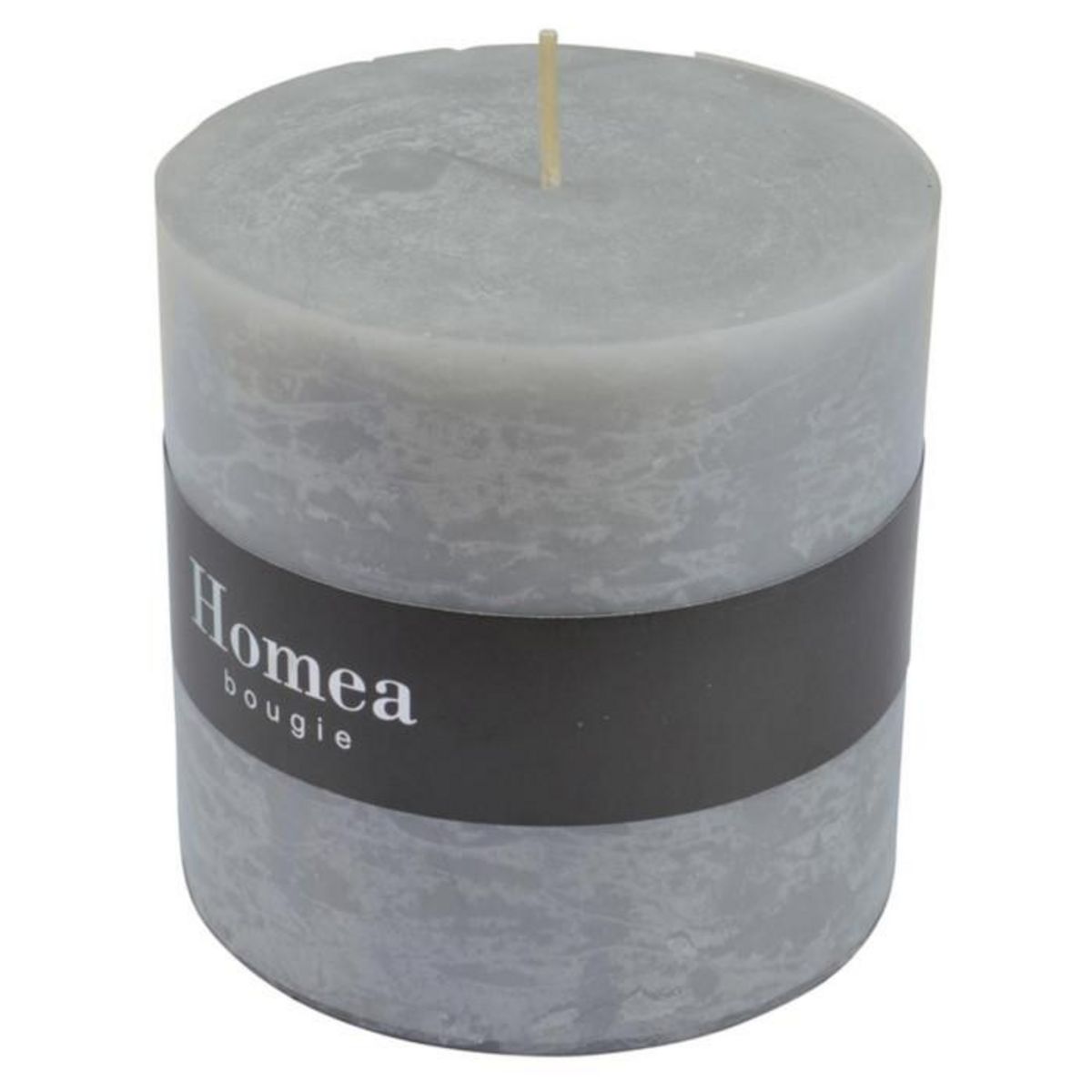 Paris Prix Bougie Pilier Ronde Déco  Rustique  10cm Gris