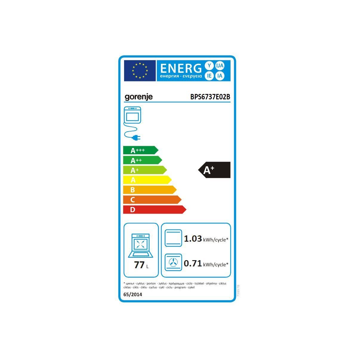 GORENJE Four encastrable BPS6737E02B