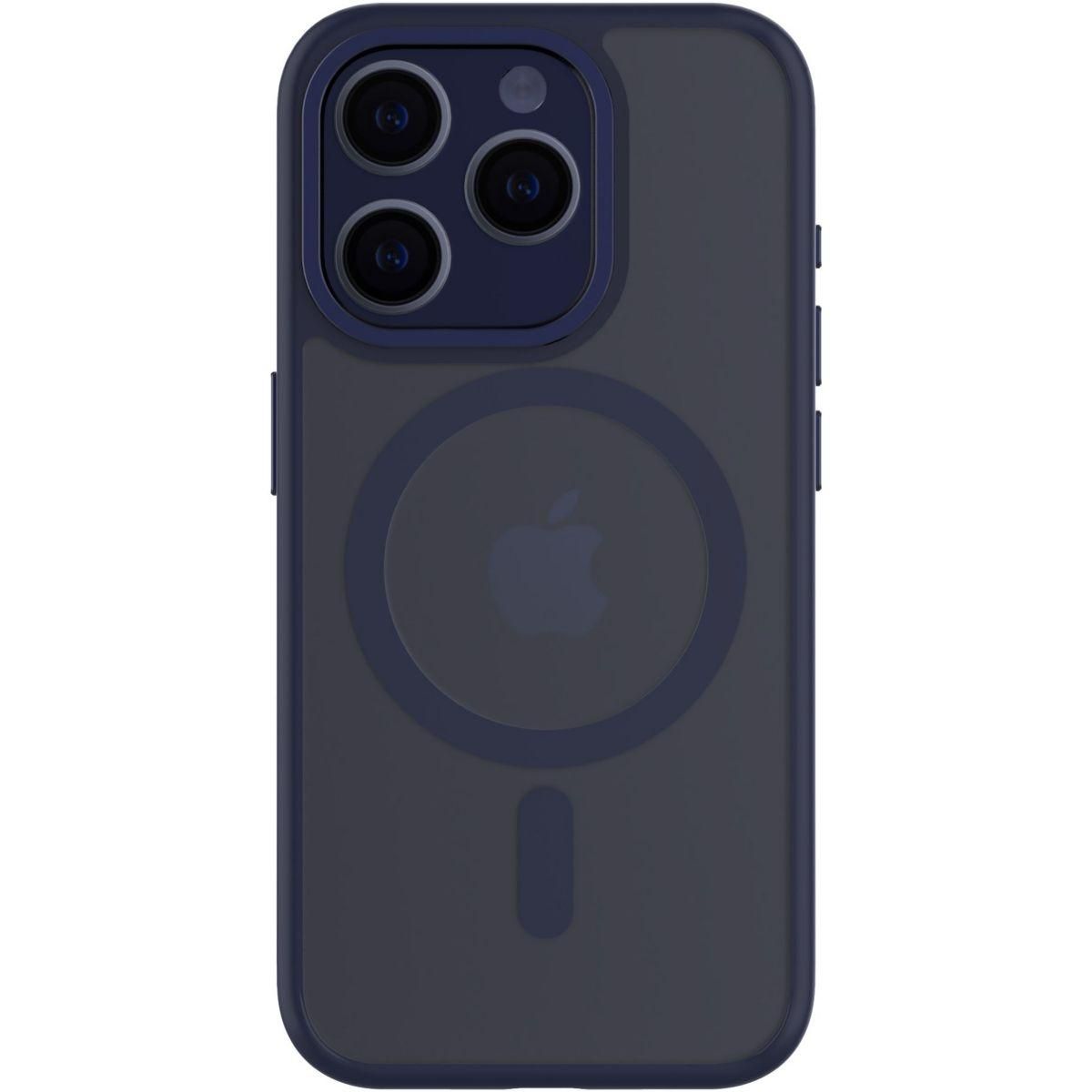 Qdos Coque Iphone 15 Pro MagSafe Hybrid SNAP Bleu