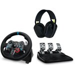 Logitech Volant + Pédalier Volant G29 + Casque G435 Noir