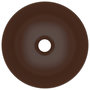 Voir la diapositive 4 : VIDAXL Lavabo de salle de bain Ceramique Marron Rond