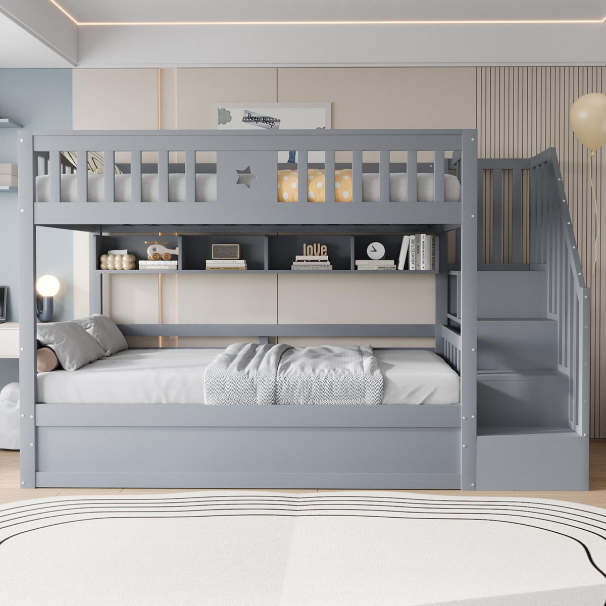 MERAX Lit superposé 90x200cm