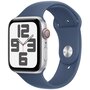 Voir la diapositive 1 : APPLE Montre connectée SE 40mm Argent/Denim S/M Cellular