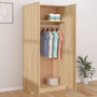 Voir la diapositive 3 : VIDAXL Garde-robe Chene sonoma 90x52x200 cm Bois d'ingenierie