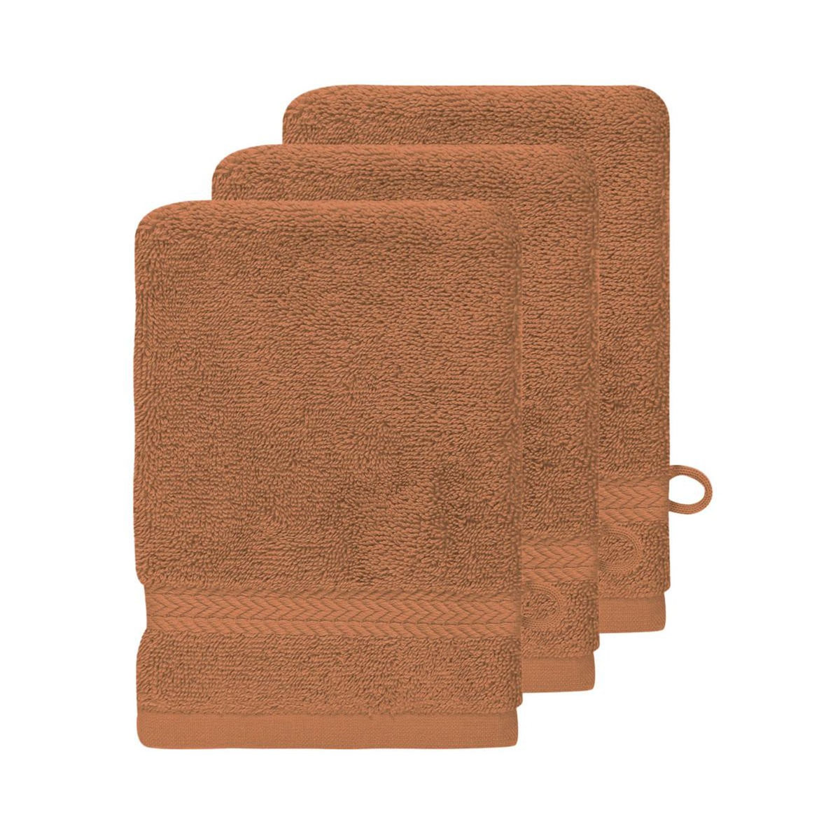 Sensei Maison Lot de 3 gants de toilette 550 g/m² LUXURY - 16x22 cm