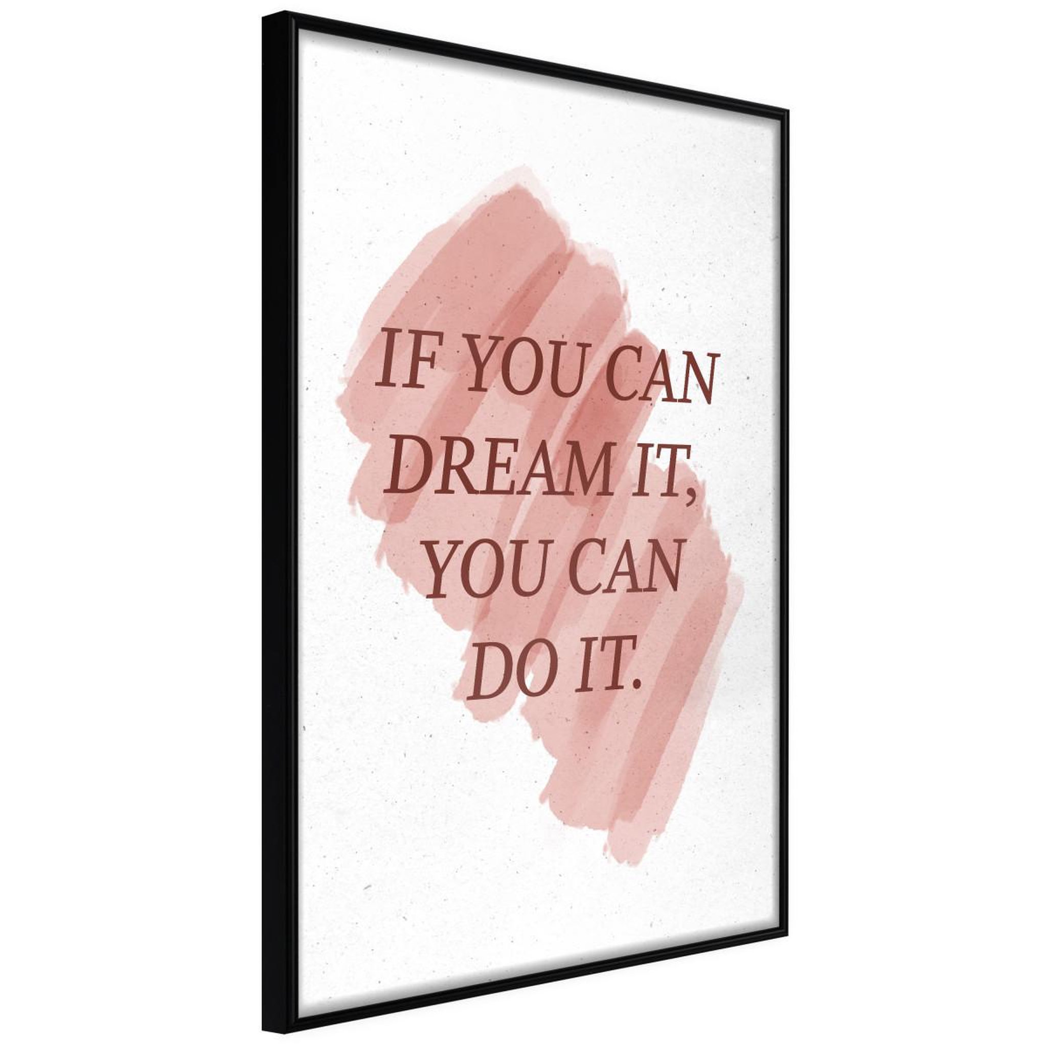 Paris Prix Affiche murale encadrée  dreams lead to success. Coloris disponibles : Noir, Jaune