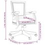 Voir la diapositive 6 : VIDAXL Chaise pivotante de bureau Gris fonce Tissu