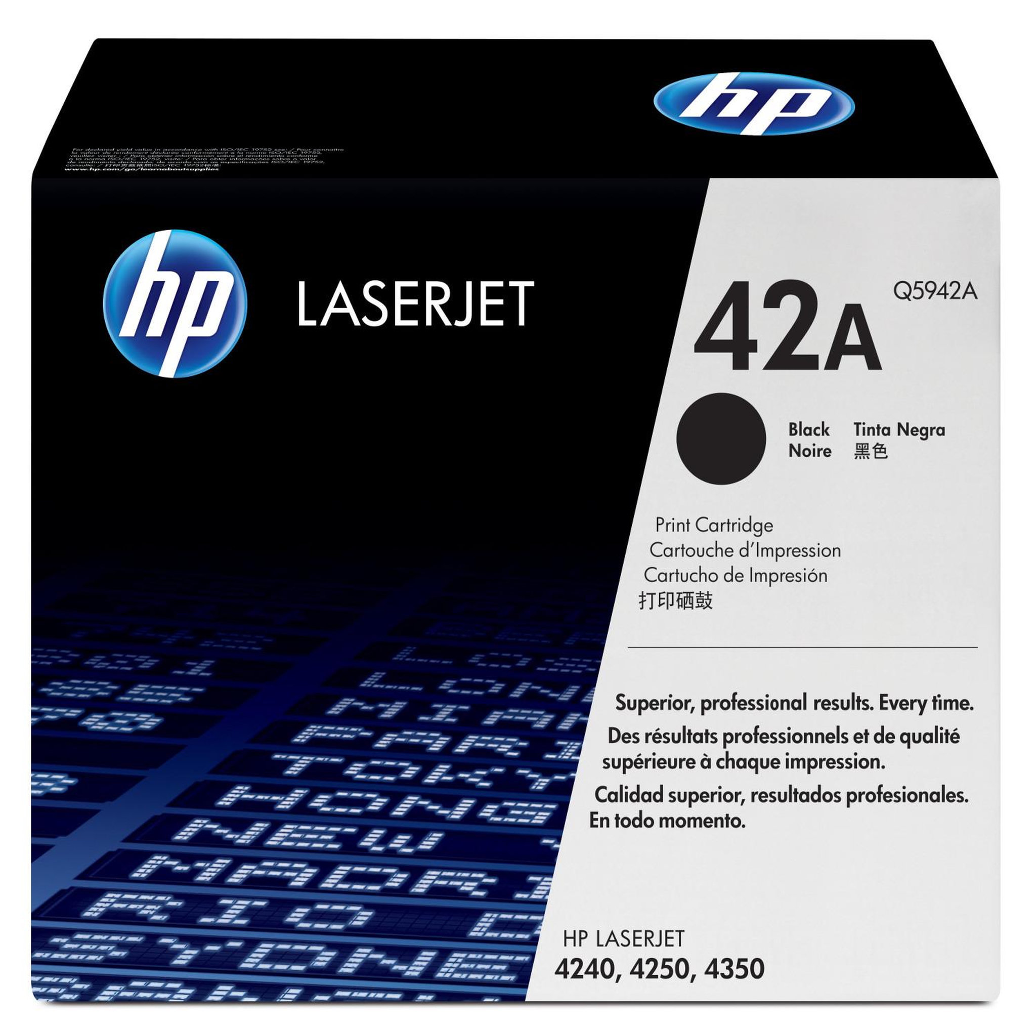 Voir la diapositive 3 : HP HP Cartridge No 42A HP42A HP 42A Black Schwarz (Q5942A)
