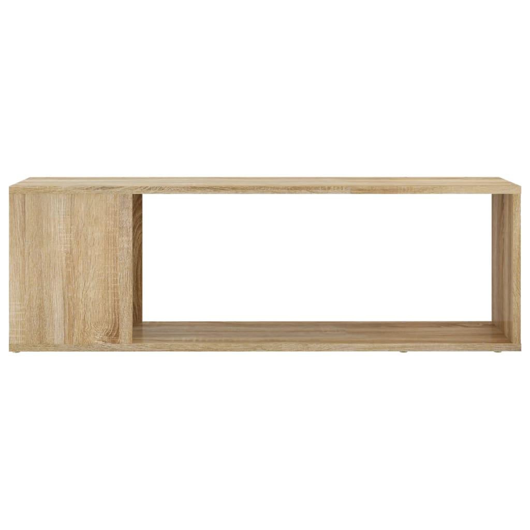 Voir la diapositive 3 : VIDAXL Meuble TV Chene sonoma 100x24x32 cm Bois d'ingenierie
