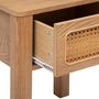 Voir la diapositive 4 : ATMOSPHERA Table de chevet 1 tiroir en bois TIRIA - Marron