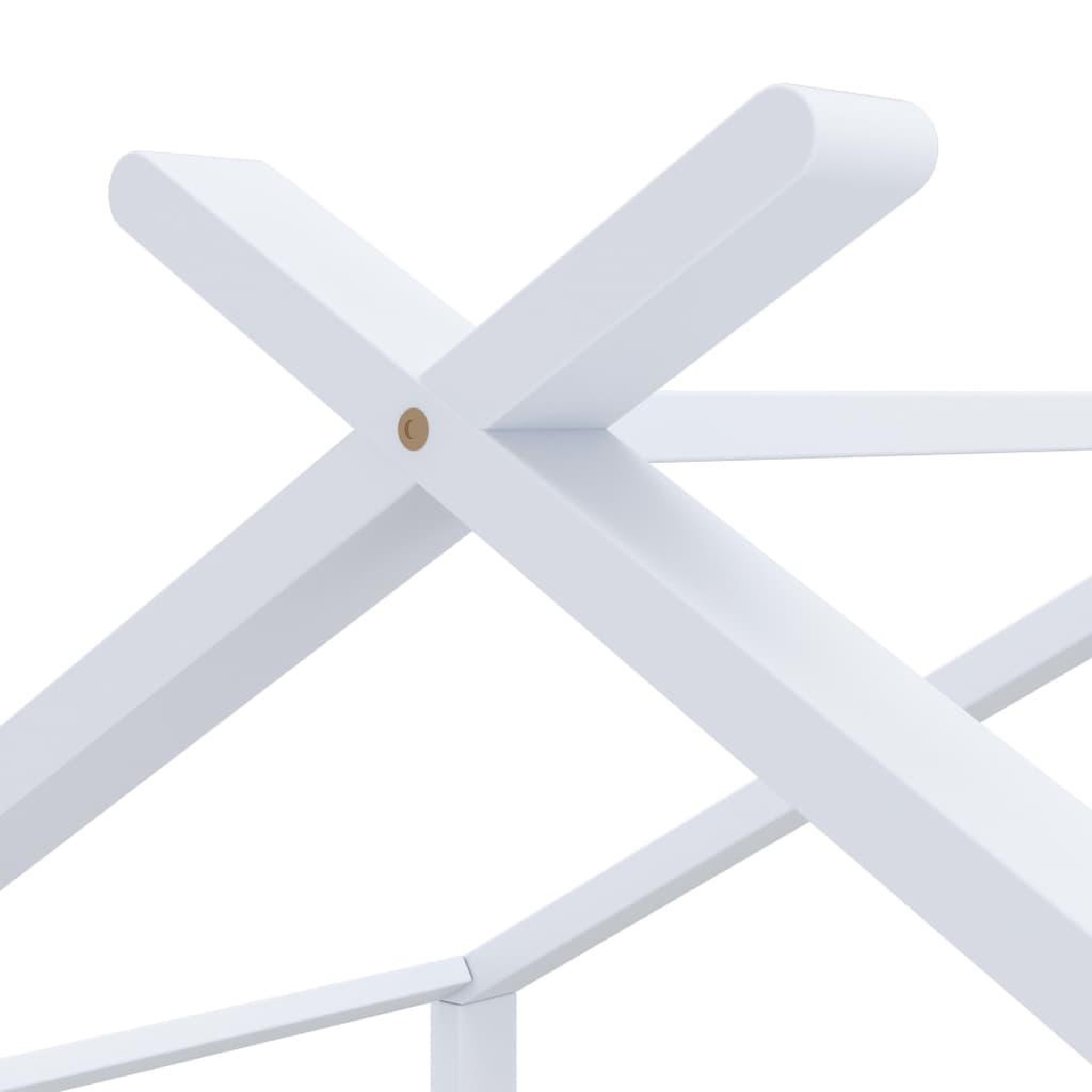 Voir la diapositive 5 : VIDAXL Cadre de lit d'enfant Blanc Bois de pin massif 80x160 cm