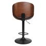 Voir la diapositive 4 : Paris Prix Chaise de Bar Rétro Design  Nash  97-118cm Noir