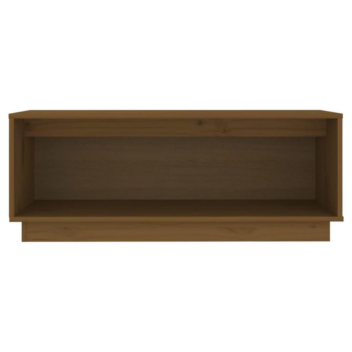 VIDAXL Meuble TV Marron miel 90x35x35 cm Bois de pin massif