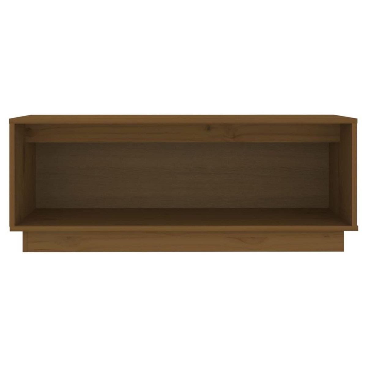 VIDAXL Meuble TV Marron miel 90x35x35 cm Bois de pin massif