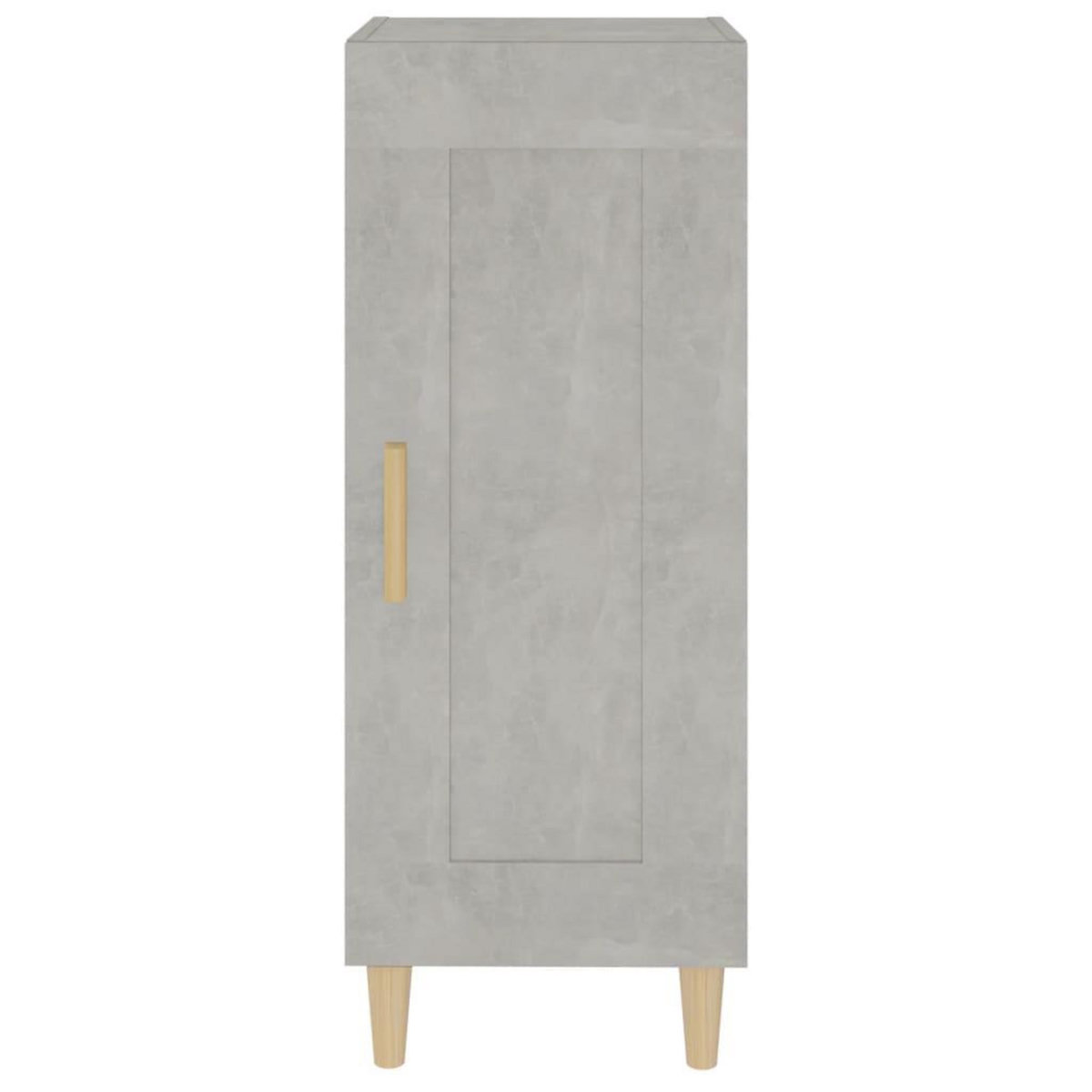 VIDAXL Buffet Gris beton 34,5x34x90 cm Bois d'ingenierie