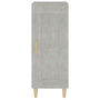 Voir la diapositive 5 : VIDAXL Buffet Gris beton 34,5x34x90 cm Bois d'ingenierie