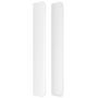 Voir la diapositive 4 : VIDAXL Tete de lit avec oreilles Blanc 103x16x118/128 cm Similicuir