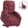 Voir la diapositive 2 : VIDAXL Fauteuil inclinable rouge bordeaux tissu